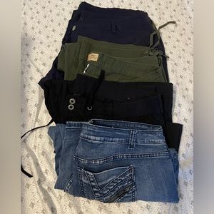 4 Pair capris 24W. Fashion Bug, Lane Bryant and JMS